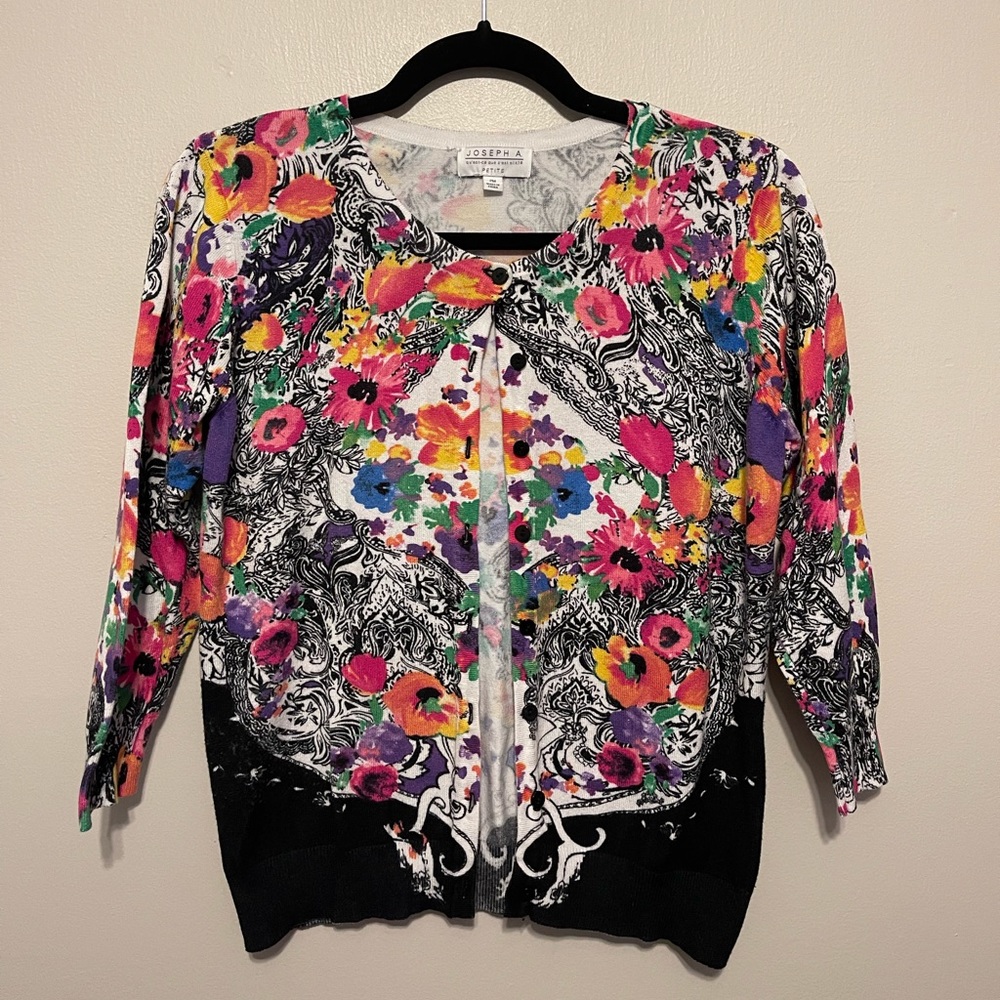 Joseph A Button Down Multicolored Cardigan